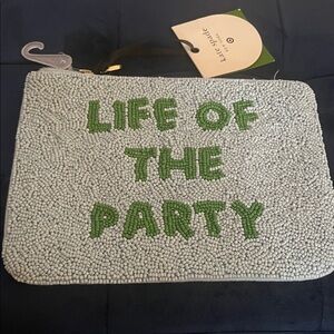 Kate Spade Green and White Party Clutch, Target collab
NWT